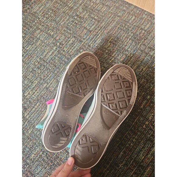 Converse All Star Chuck Taylors Seafoam Green Hi Tops w/ Pink Laces M 11 W 13 - Picture 10 of 12